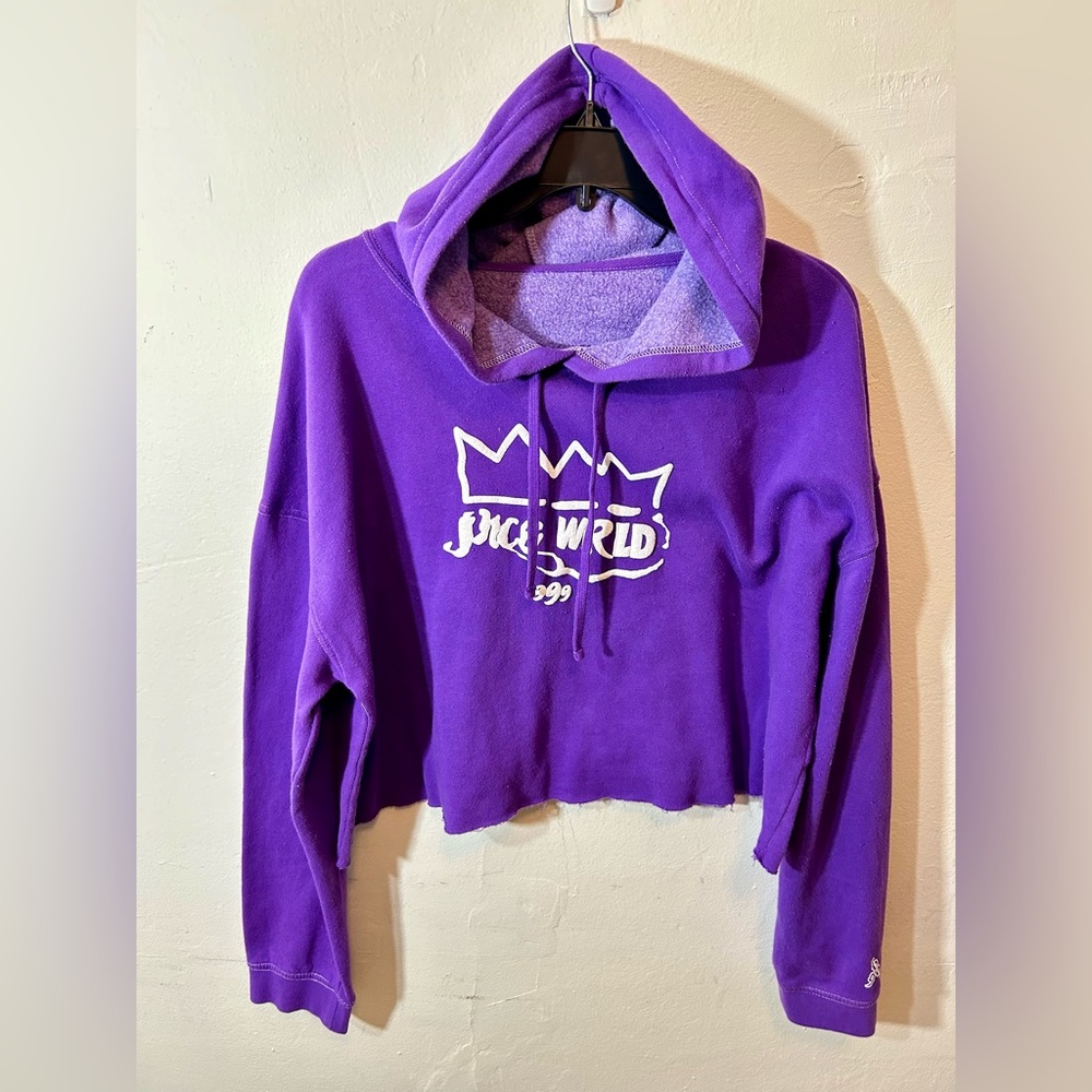 Juice WRLD Purple Crop Tour Hoodie NWOT